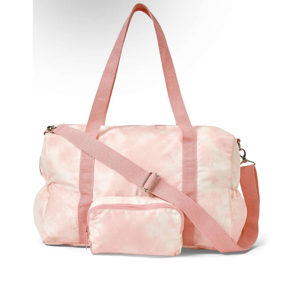 🎒‎ Thirty‑One Packaway Duffle – Rose Pink Tie‑Dye – NIP